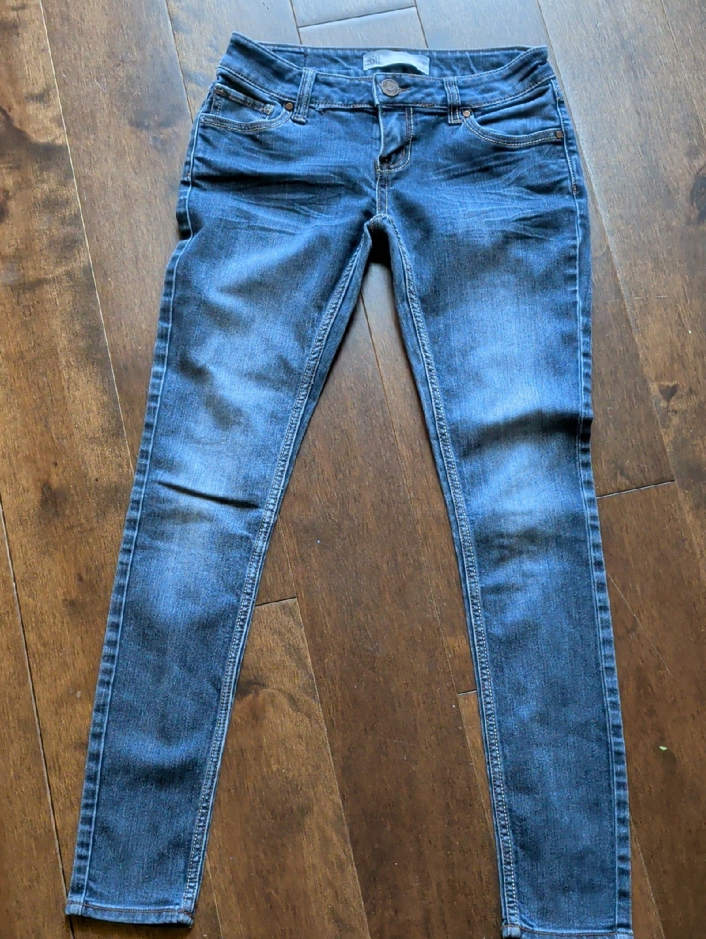 RSQ Slim Skinny Denim Jeans‎ in Mid Blue